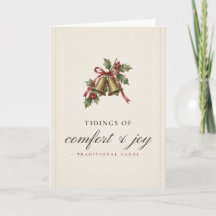 Cartão de Natal Notícias de Conforto e Alegria