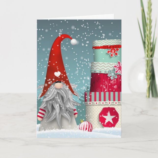 Cartão de Natal - O Natal - A Via Escandinava (Frente)