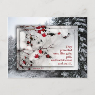 Cartão de Natal "o presente do deus "