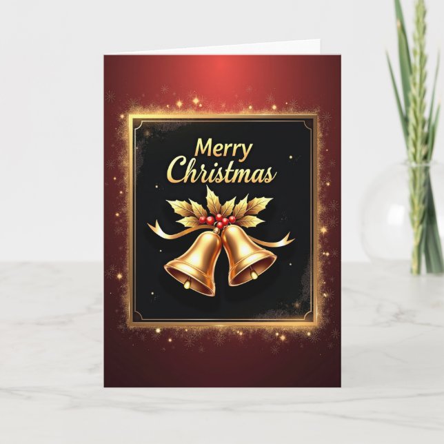 Cartão de Natal Opulento (Frente)
