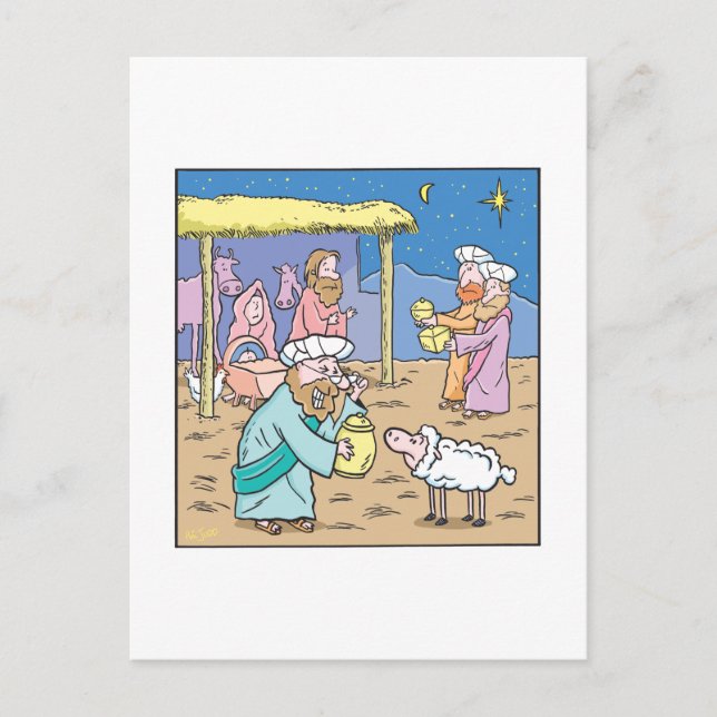 Cartão de Natal os três reis sábios (Frente)