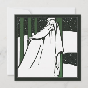 Cartão de Natal Pacífico Pré-Raphaelite