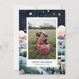 Cartão de Natal para a Aldeia de Natal Dois