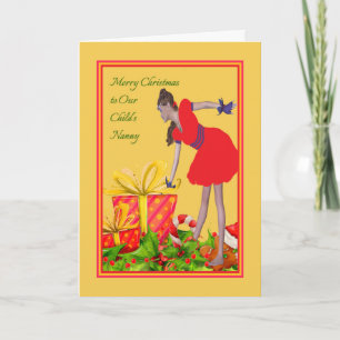 Cartão de Natal para a babá