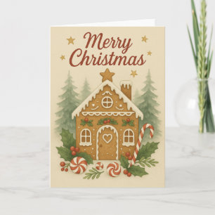 Cartão de Natal para a Casa Gingercake