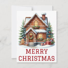 Cartão de Natal para a Casa Gingercake