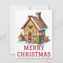Cartão de Natal para a Casa Gingercake