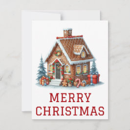 Cartão de Natal para a Casa Gingercake