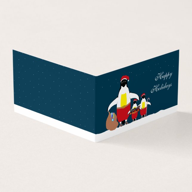 Cartão de Natal para a Família de Auxiliares de pa (Exterior)