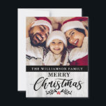 Cartão de Natal para a Família de Madeira Russo Mo<br><div class="desc">Cartão de Natal da família de madeira russa moderna - Que maneira adorável de enviar suas cartões de natal nesta temporada de festas. Sua foto favorita aparece neste cartão de Natal muito especial e o cartão é personalizado com seu nome familiar e Feliz Natal em tipografia bonito e moderna, e...</div>