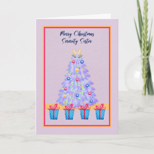 Cartão de Natal para a Irmã Irmã Irmã Irmã Ro
