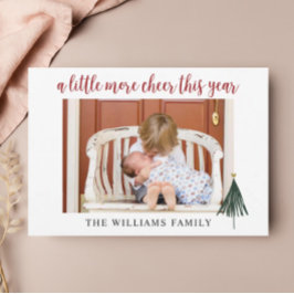 Cartão de Natal para a nova família de bebês