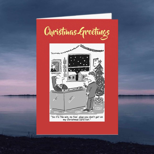 Cartão de Natal para advogados sem pagamento (Criador carregado)