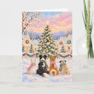 Cartão de Natal para Amantes de Cães