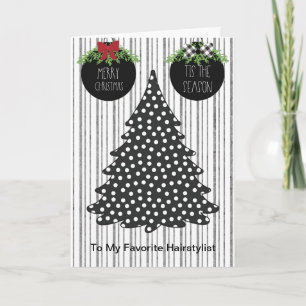 Cartão de Natal para Cabeleireiro