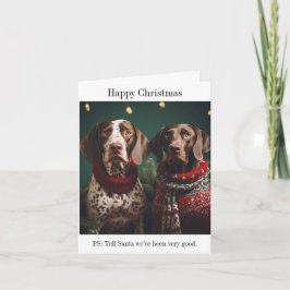 Cartão de Natal para Cães Ponteiro