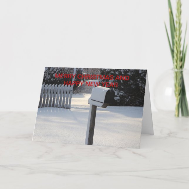 Cartão de Natal para Caixa de Correio de Natal (Frente)