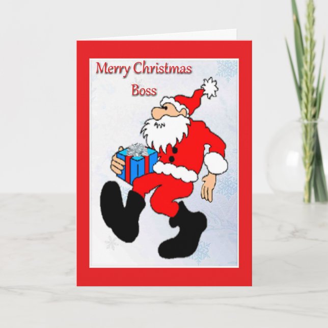 Cartão De Natal Para Chefe (Frente)