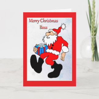 Cartão De Natal Para Chefe