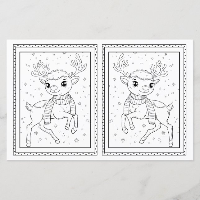 Cartão de Natal Para Crianças Colorido (Frente)