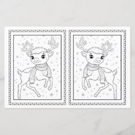 Cartão de Natal Para Crianças Colorido