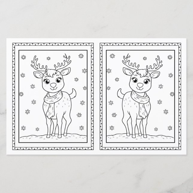 Cartão de Natal Para Crianças Colorido (Frente)