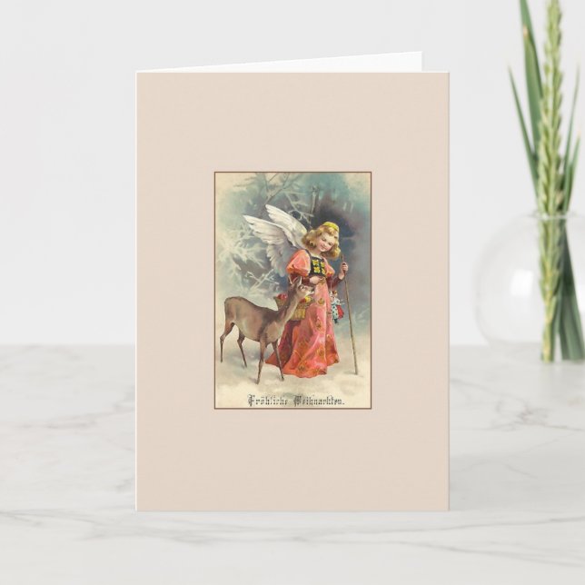 Cartão de Natal para Fröhliche Weihnachten (Frente)