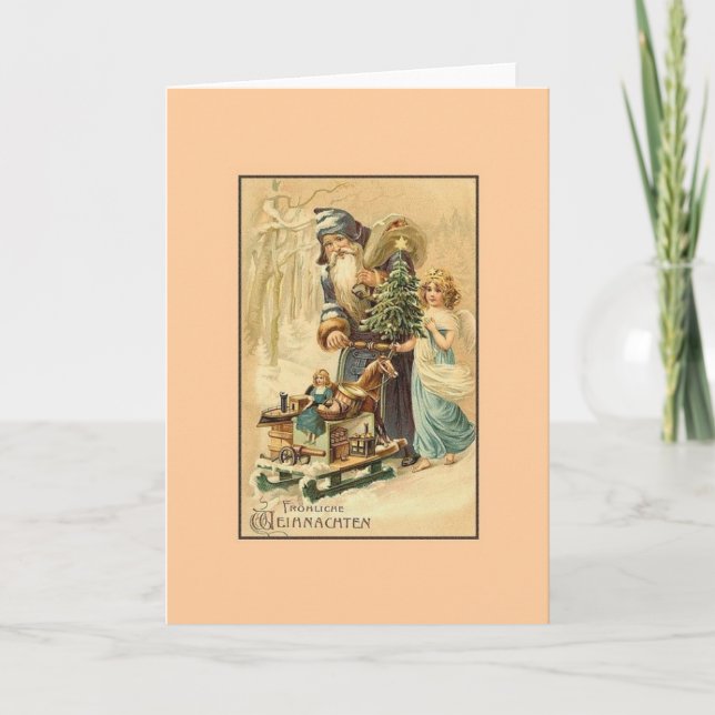 Cartão de Natal para Fröhliche Weihnachten (Frente)