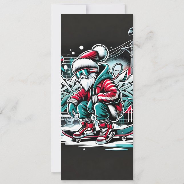Cartão de Natal para Grafites Gangster legal (Frente)