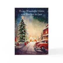 Cartão de Natal para Irmã e Cunhado