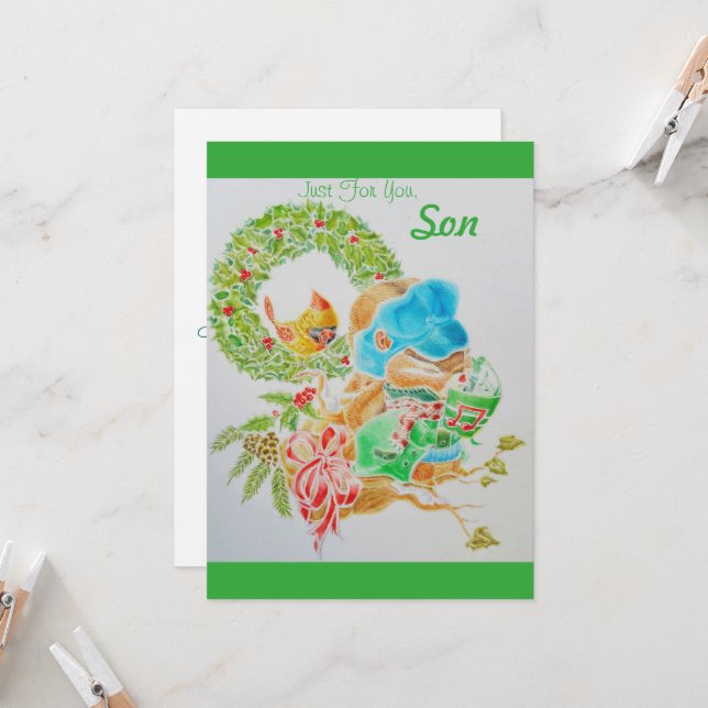 Cartão de Natal para meninos (Frente/Verso In Situ)