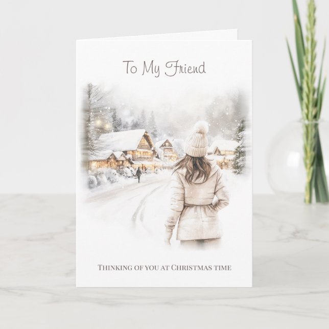 Cartão de Natal para meu amigo (Frente)