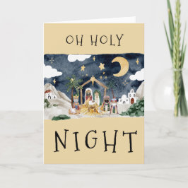 Cartão de Natal para Natividade Americano Africano