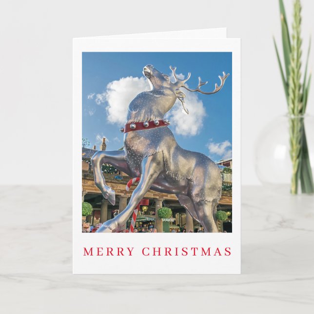 Cartão de Natal para o modelo de rena (Frente)