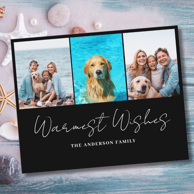 Cartão de Natal para Orçamento de Foto Moderno (Criador carregado)