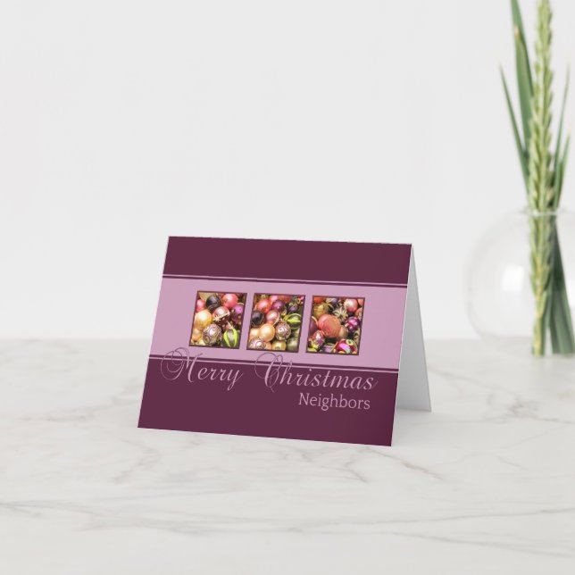 Cartão de Natal para os vizinhos (Frente)