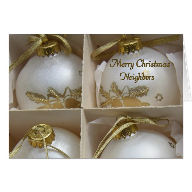 Cartão de Natal para os vizinhos (Frente horizontal)