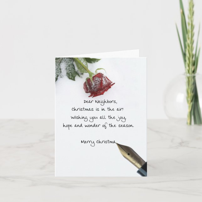 Cartão de Natal para os vizinhos (Frente)