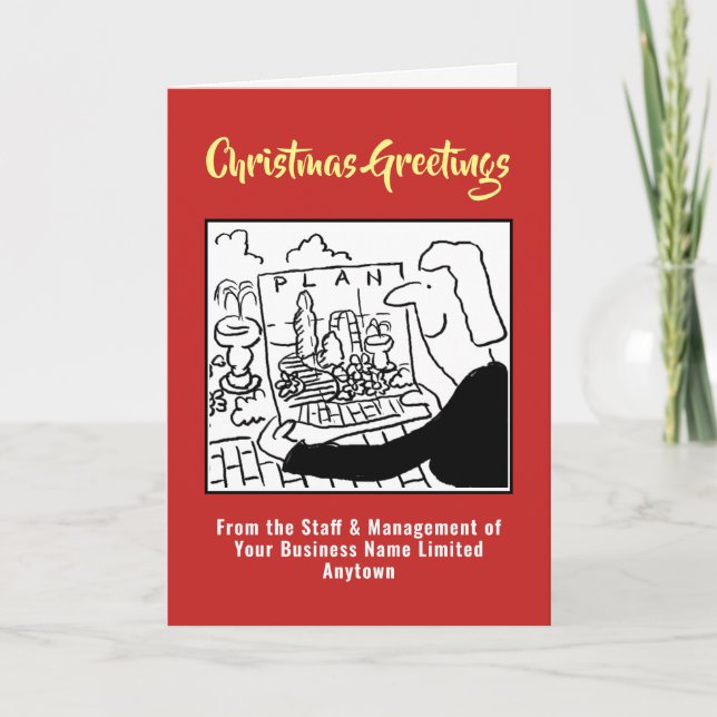 Cartão de Natal para paisagens e Design de jardim (Frente)