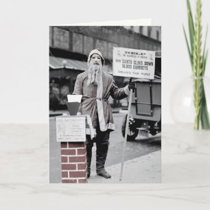 Cartão de Natal para Papais noeis assustadores