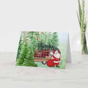 Cartão de Natal para Papais noeis de acampamento