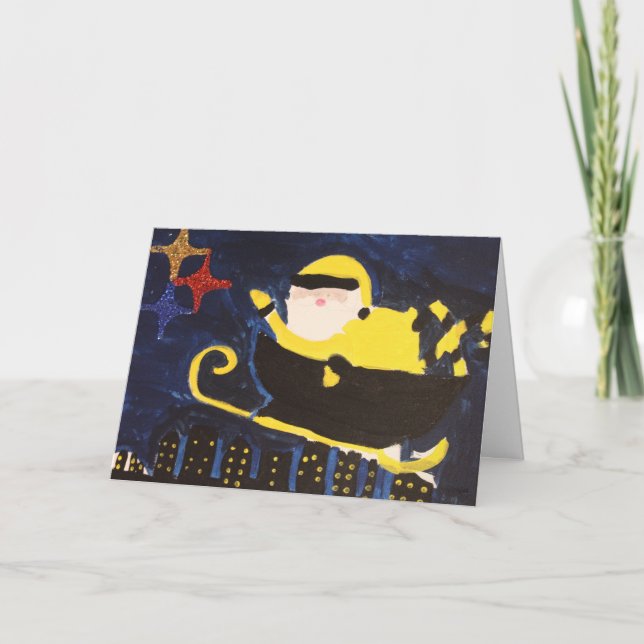 Cartão de Natal para Papais noeis de Pittsburgh (Frente)