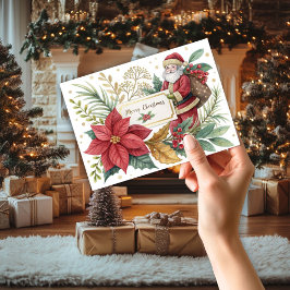 Cartão de Natal para papais noeis e presentes