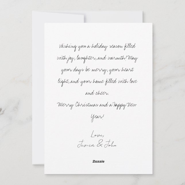 Cartão de Natal para Papais noeis Festivos e Amigo (Verso)