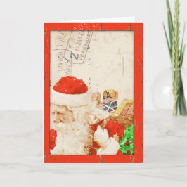 Cartão de Natal para Papais noeis Vintage