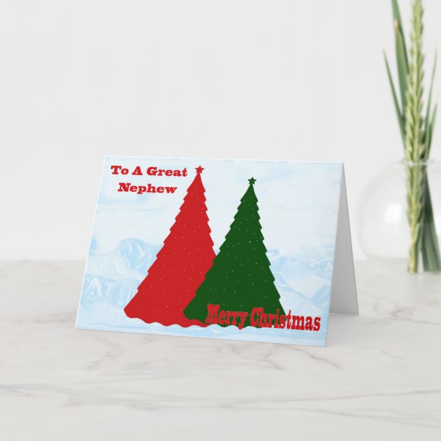 Cartão De Natal Para Sobrinho (Frente)