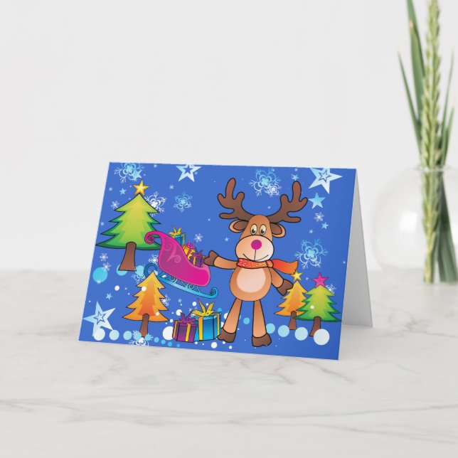 Cartão de Natal para Trocas de Cartas para Criança (Frente)