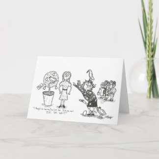 Cartão de Natal - Partucho em uma árvore pera