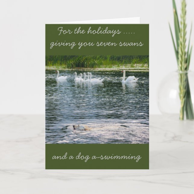 Cartão de Natal Patas e Penas (Frente)