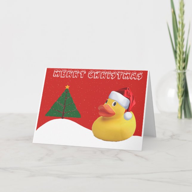 Cartão de Natal Pato (Frente)